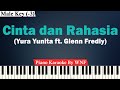 Download Lagu Yura Yunita ft. Glenn Fredly - Cinta dan Rahasia Karaoke Piano LOWER KEY