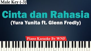 Yura Yunita ft. Glenn Fredly - Cinta dan Rahasia Karaoke Piano LOWER KEY
