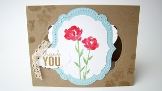 Labels Framelits Peek Through Card