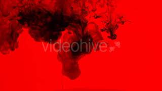 Red Background And Black Ink Water | Stock Footage - Envato elements