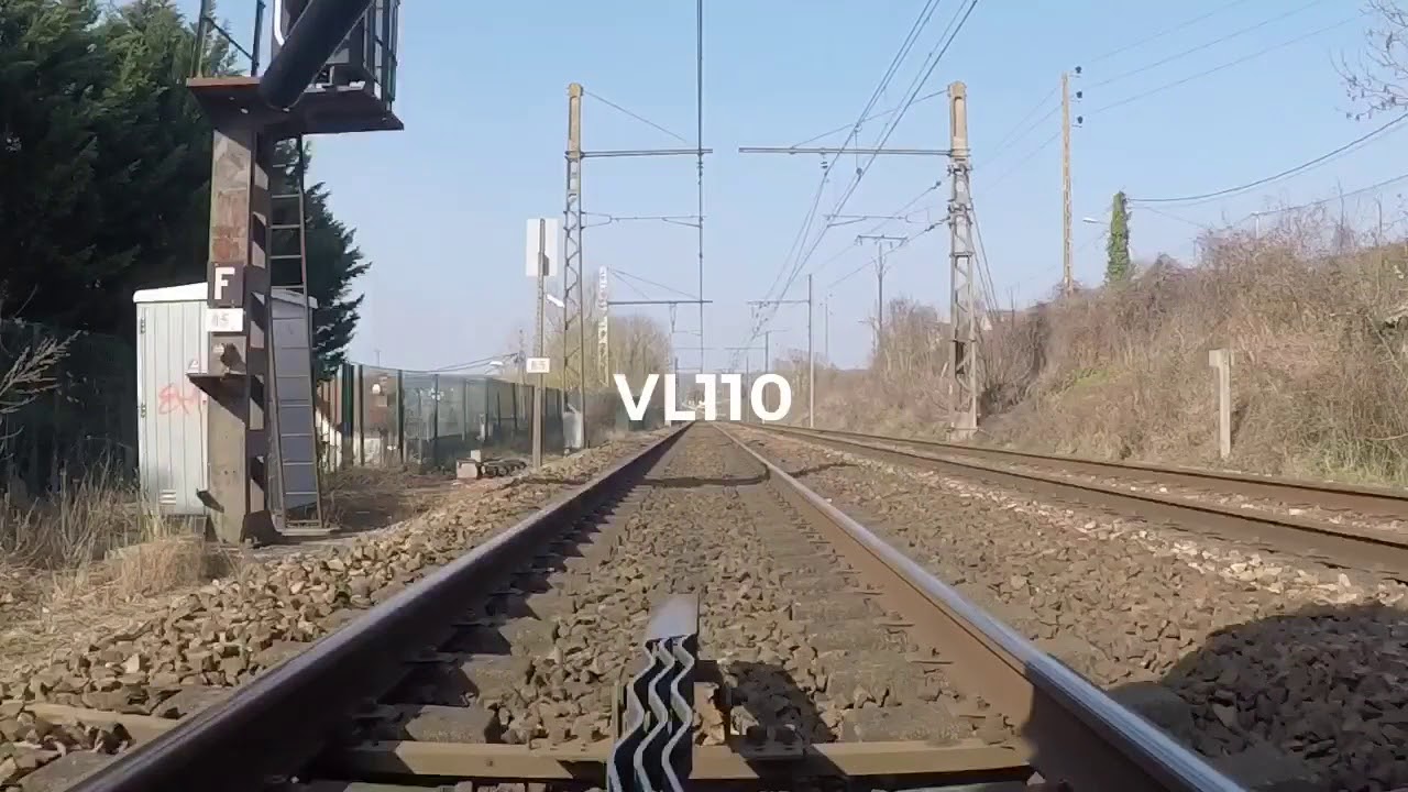 Montereau à Melun vu du rail