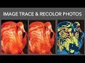 Adobe Illustrator - Image Trace a Photo and Recolor It