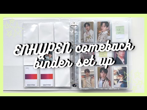 ✰ SETTING UP MY BINDER FOR ENHYPEN'S COMEBACK ✰