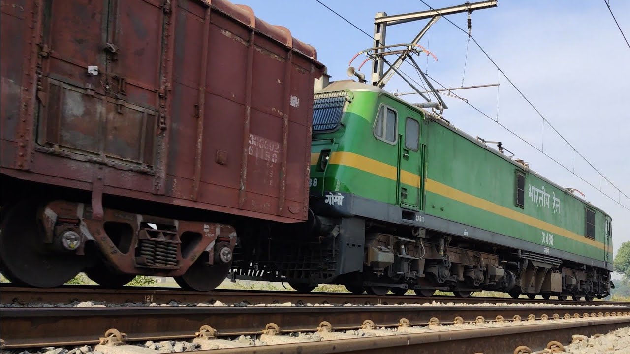 INDIAN RAILWAYS | Goods train in full swing | feat. GMO WAG9.