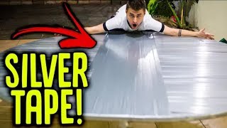 A FAMOSA CAMA ELÁSTICA DE SILVER TAPE!! DEU ACIDENTE!