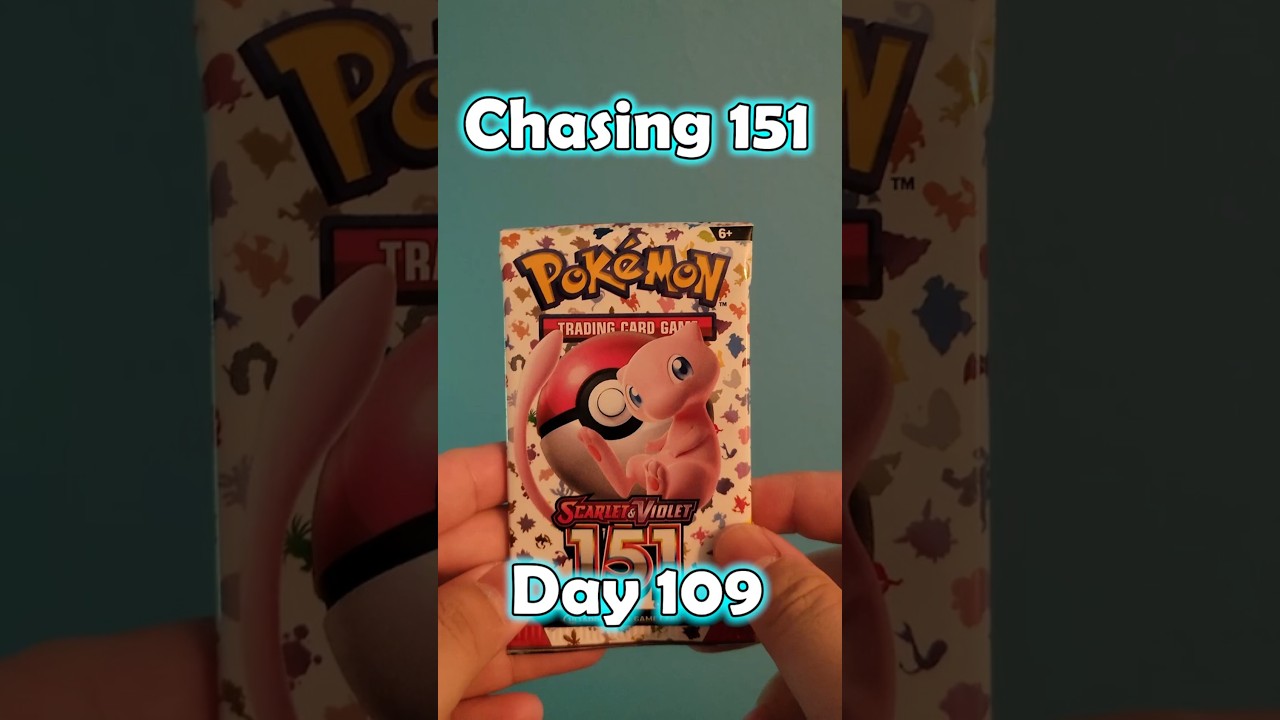 Will I Finish the Pokémon 151 Set by Day 151? Chasing 151 - Day 109!