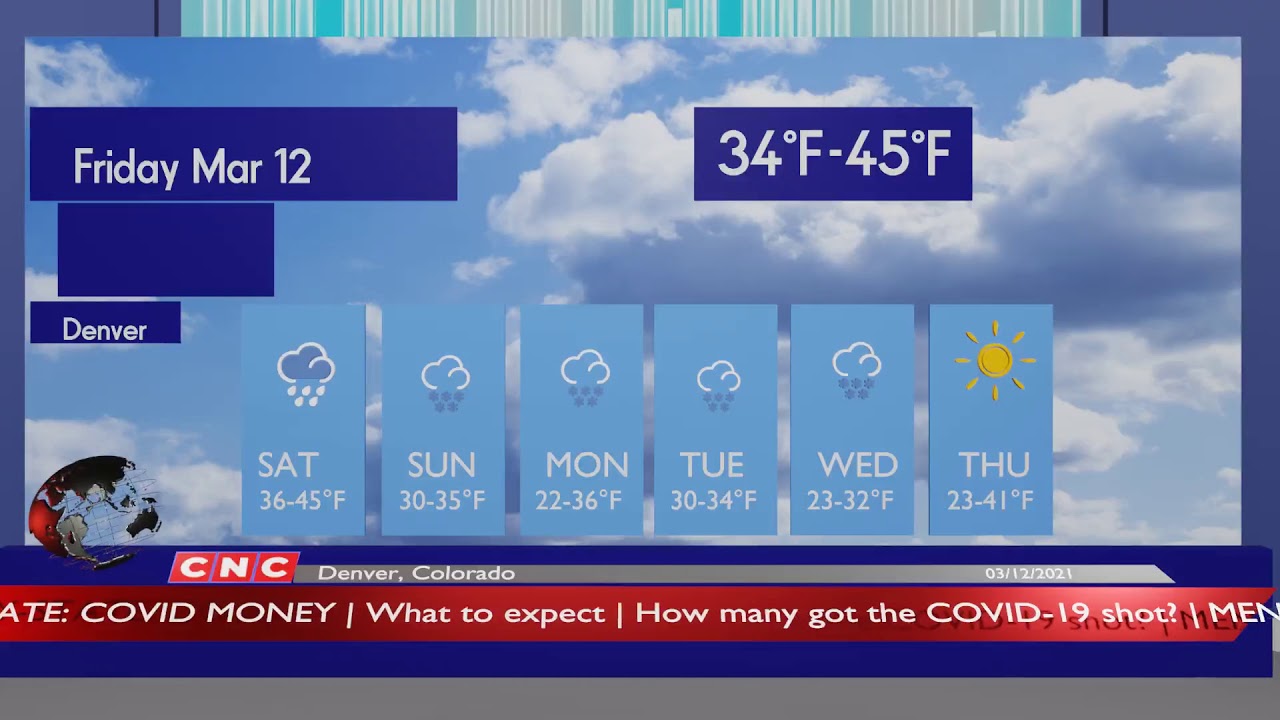 Weather Forecast Denver, Colorado  ▶ Denver weather Forecast and local news 03/12/2021