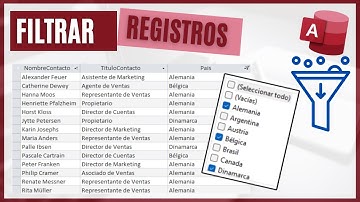 Cómo FILTRAR REGISTROS en Access 🔽