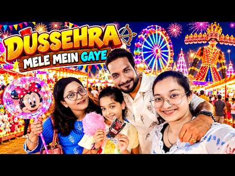 😱 DUSSEHRA MELE MEIN GAYE! 🎡😍 | Mela Mein Kya Kya Dekha? 🤯 | Family VLOG | Cute Sisters