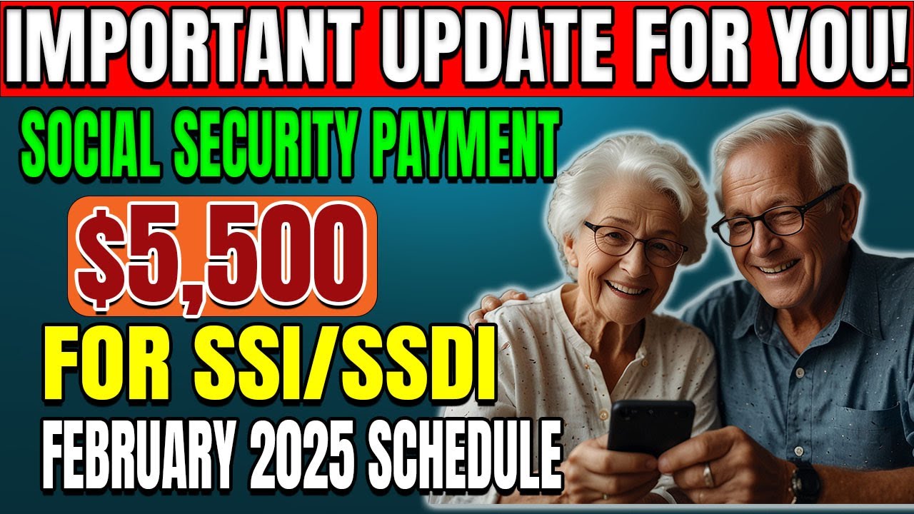 Important Update: $5,500 Social Security Payment Disbursed Today – February 2025 for SSI & SSDI