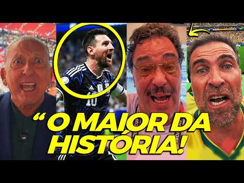 BRAZILIAN JOURNALISTS BOW DOWN TO MESSI AFTER EPIC COMEBACK AGAINST ENGLAND IN THE WORLD CUP!