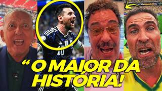 BRAZILIAN JOURNALISTS BOW DOWN TO MESSI AFTER EPIC COMEBACK AGAINST ENGLAND IN THE WORLD CUP!
