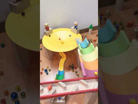 MarbleRun♪マーブルランASMR♫カタカタぐるぐる🌈🔵🧸🔴⚫️🔵🟡🟠