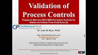 Validating FDA FSMA Preventive Controls