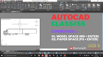 Model Space and Paper Space In AutoCAD | Model Space | Paper Space | Layout Space | AutoCAD Class 55