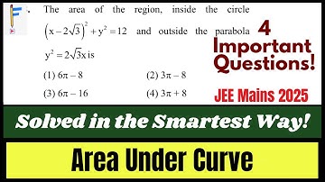 JEE Mains 2025: 4 AUC Questions Solved in the Smartest Way | Area Under Curve | JEE PYQs