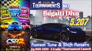 CSR2 | Bugatti Divo *5.207 | Collections Tournament | Tune & Shift Pattern | Does this car suck? 