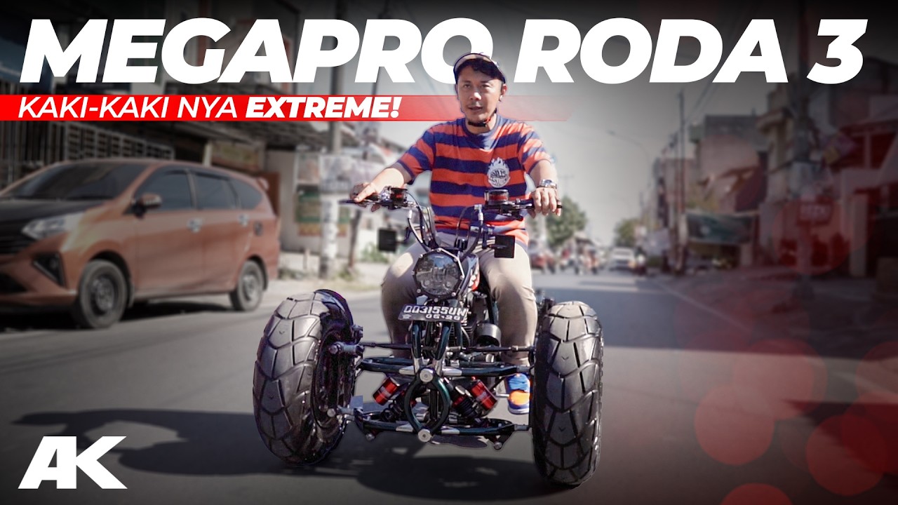 EXTREME! Honda Megapro Jadi Motor Roda Tiga! #AtenxKatros