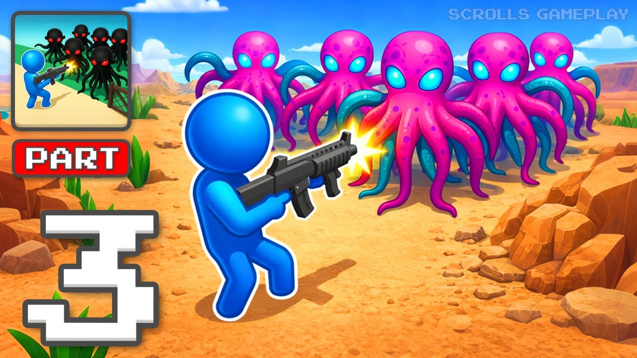 Alien Defence: Save Area51 - Gameplay Walkthrough Part 3 - Protect The Secret Base (iOS, Android)