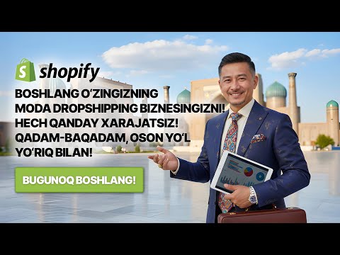 Boshlang o‘zingizning moda dropshipping biznesingizni – hech qanday xarajatsiz, oson qadamlar bilan!