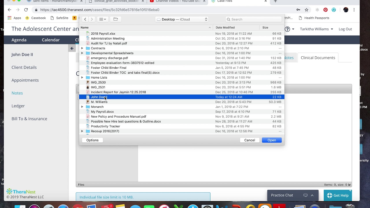 Upload Documents 1 YouTube