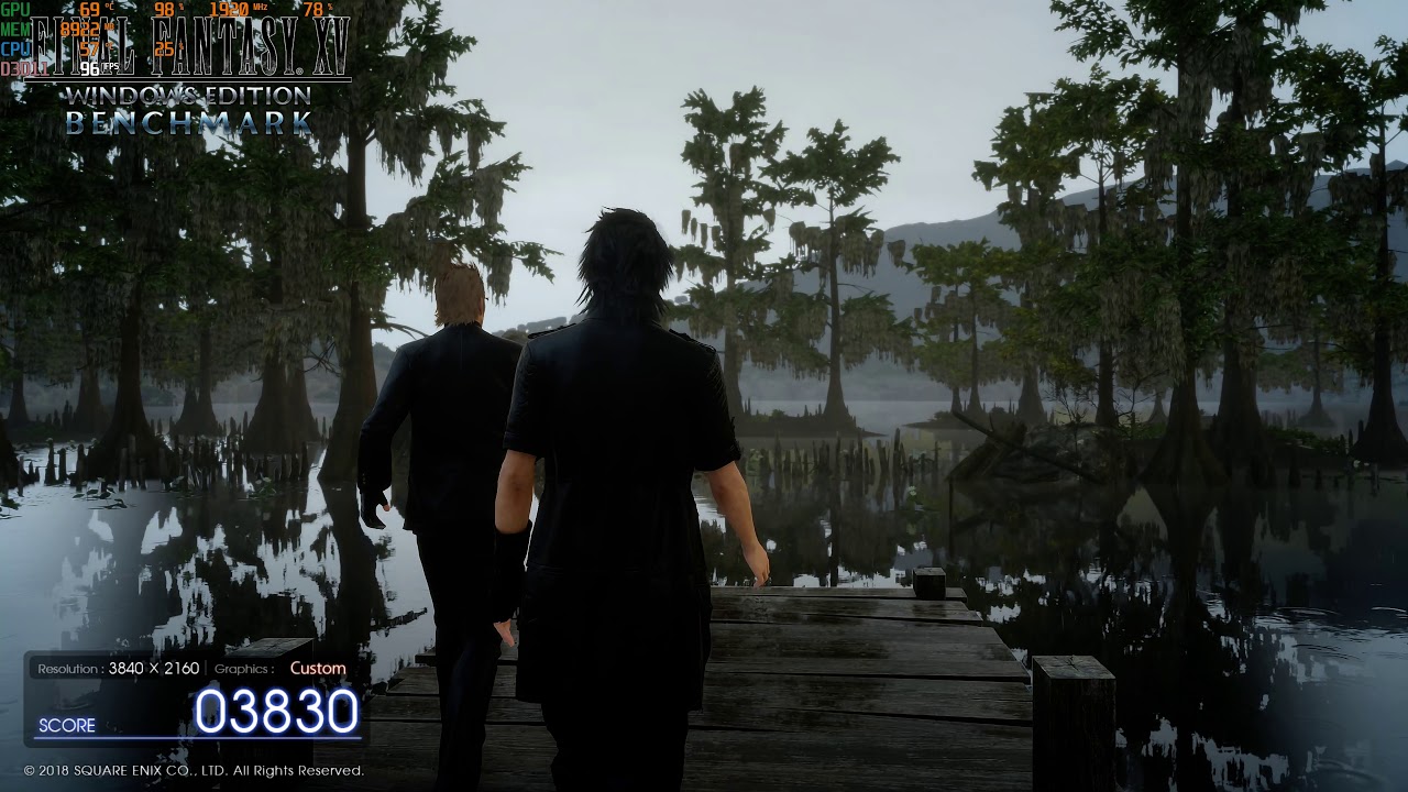 Final Fantasy XV Asus TUF RTX 3090 Benchmark Max settings 4K DLSS On