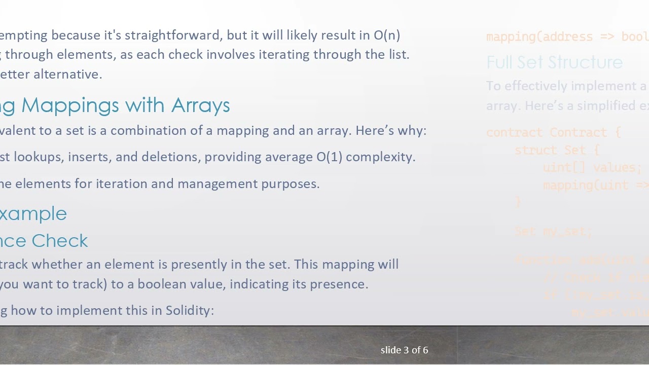 Understanding the HashSet Data Structure in Solidity: An Efficient Approach