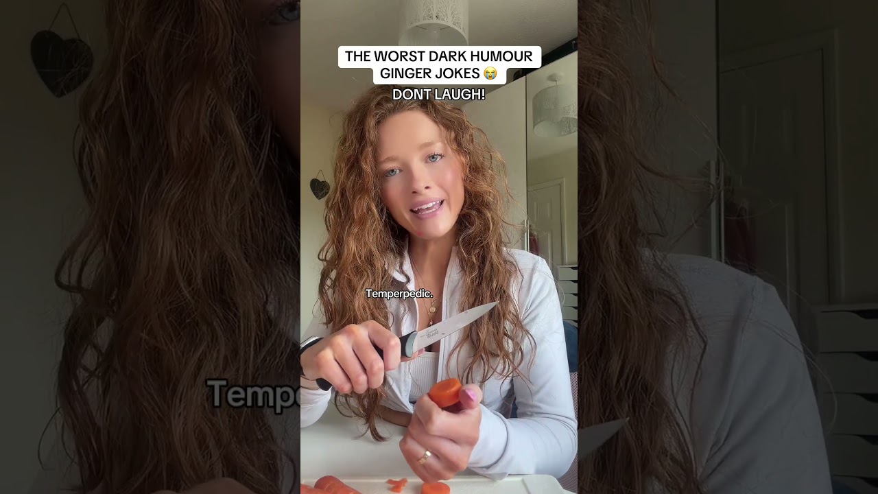 THE WORST DARK HUMOUR GINGER JOKES 😭 (don’t laugh) #gingerjokes #ginger #redhead #fyp #redheads