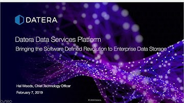 Datera Introduction to Enterprise Software Defined Storage