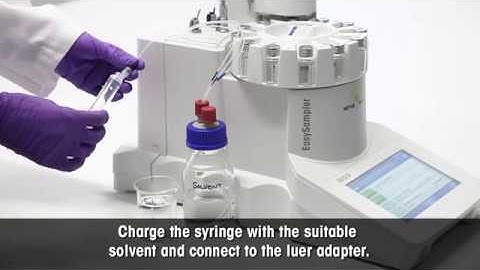 How to install and use the EasySampler Pump Rinsing Set - How To Video - METTLER TOLEDO - EN