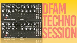 DFAM X 2 Techno Jam + Disco Drum Samples controlled from RD8