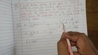 Class 9 Science exploration Motion Chapter | Q8 numerical solved step by step 🚗📘 