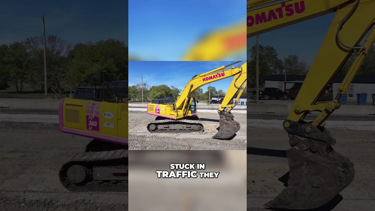 Breast Cancer Awareness Month | Seever Equipment’s Pink Komatsu PC360LC-11