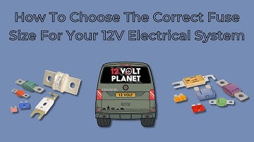 How To Choose The Correct Fuse Size For Your 12V Electrical System | 12 Volt Planet
