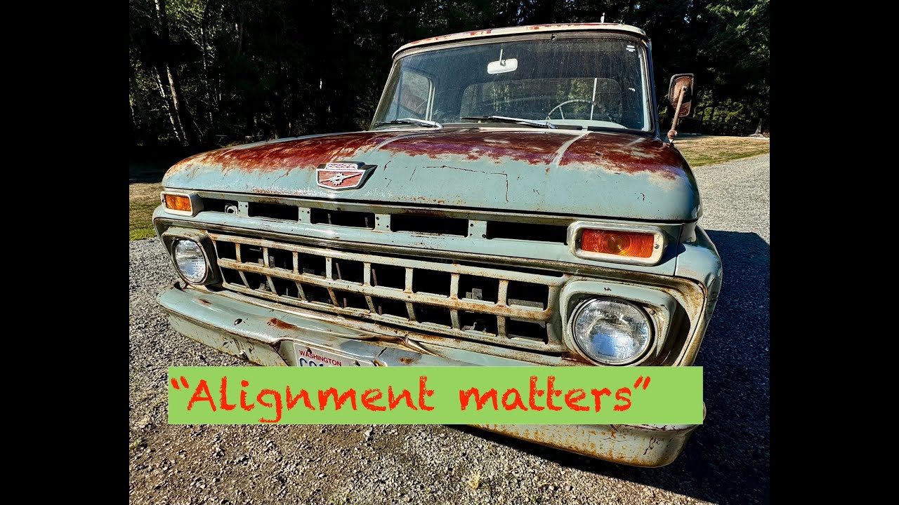 "1965 Ford F-100 Headlight Alignment & Repair - Classic Truck Fix"