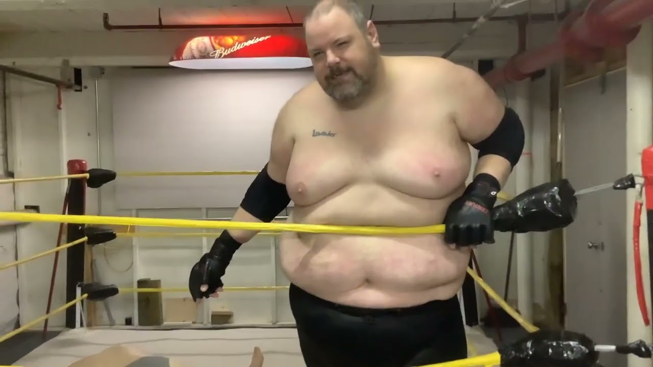 Old Man Wrestling- ManBear and the Dogpile