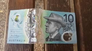 Australian money ), $10 note