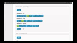 CSV 2 POST Schedule Limits