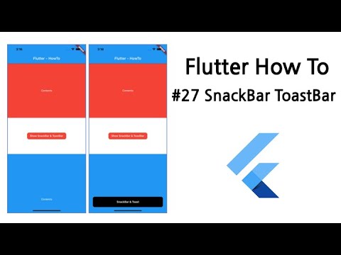 Flutter HowTo 27. SnackBar & ToastBar