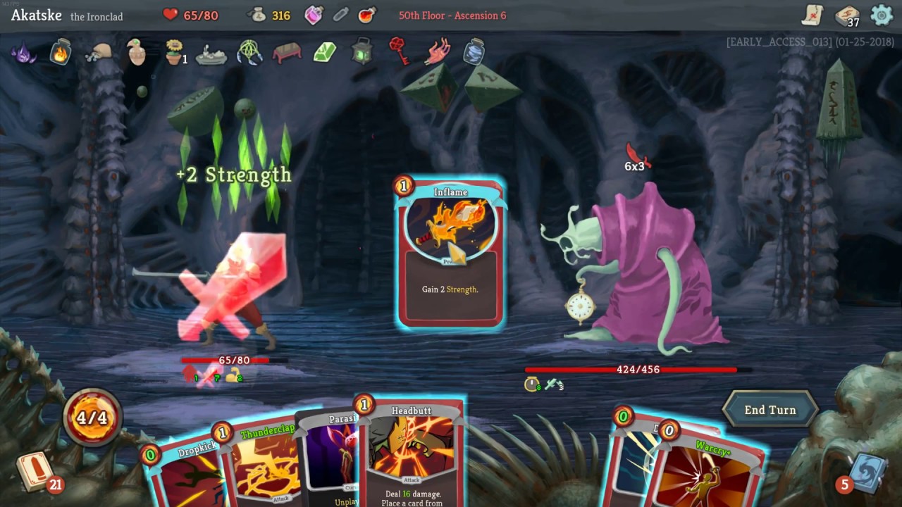 Slay The Spire Ironclad Rupture Deck Ascension 6 YouTube