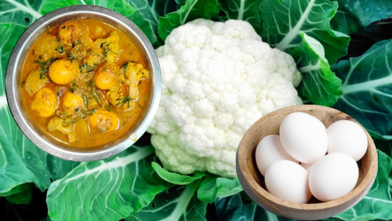 ফুলকপি ও আলু দিয়ে লোভনীয় স্বাদের ডিমের ঝোল রান্না...