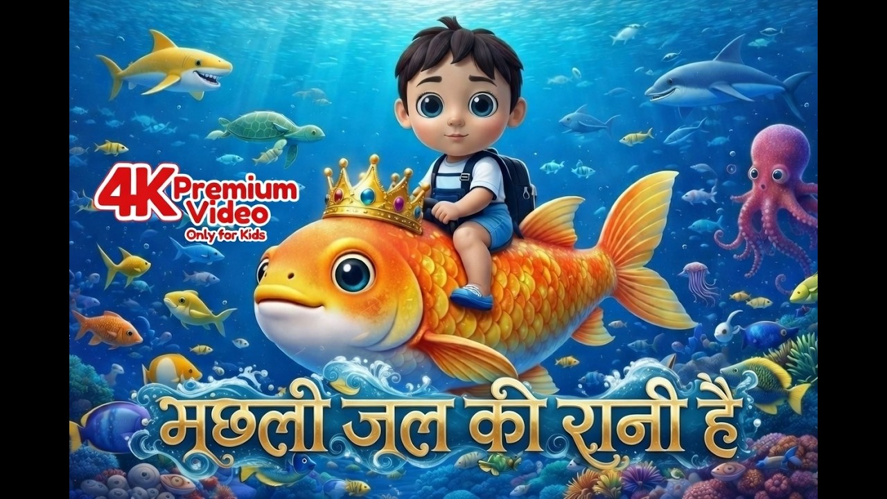 मछली जल की रानी है | Machli Jal Ki Rani Hai Rhyme | Rhymes In Hindi for Kids | Kids Channel India