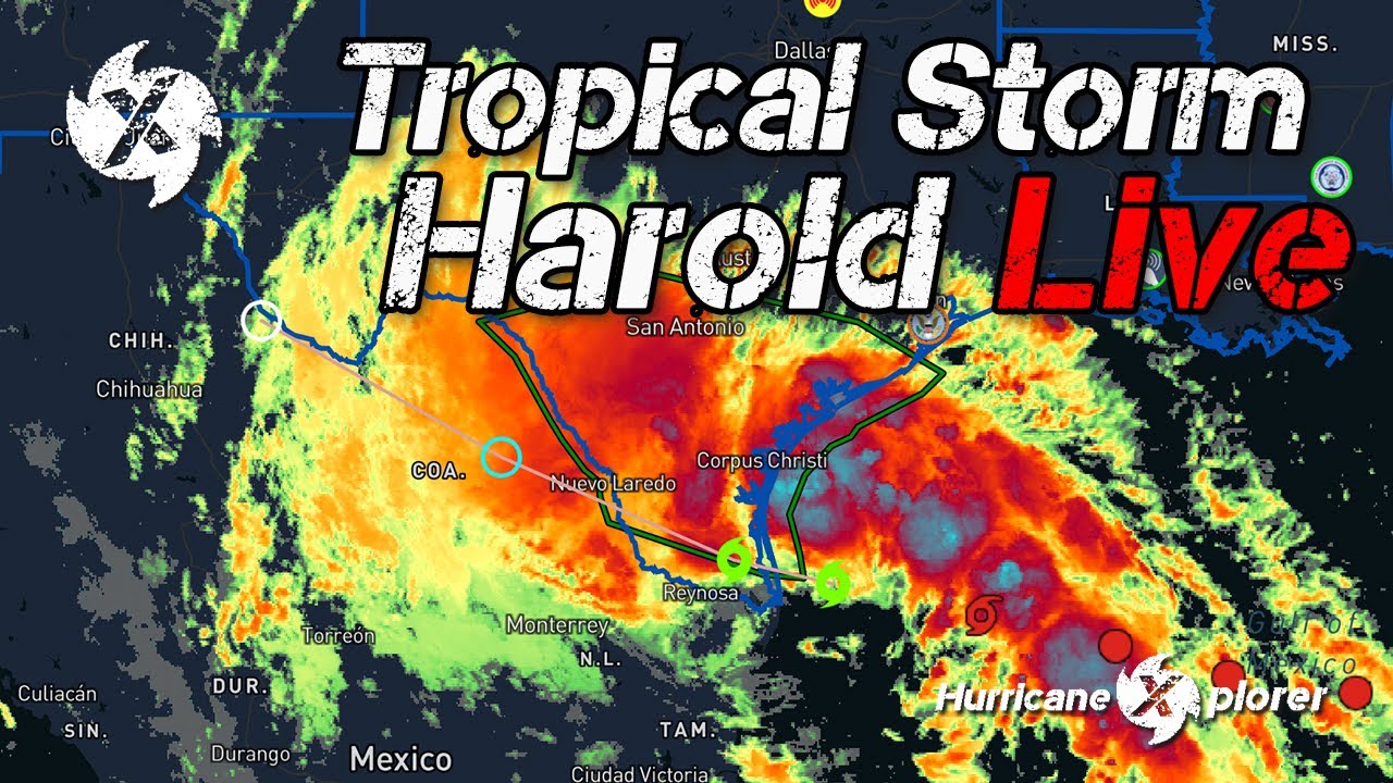 Tropical Storm Harold Live Stream Corpus Christi, Texas 8.22.2023 - YouTube