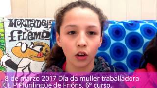Corto 6º curso Frións, día da muller traballadora 2017