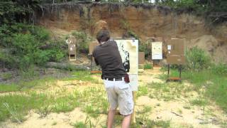 Shooting M&P9c and Keltec Sub 2000 - IDPA Drills