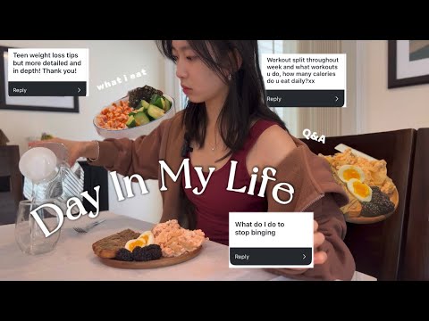 DAY IN MY LIFE | what i eat in a day + Q&A | weight loss advice - YouTube