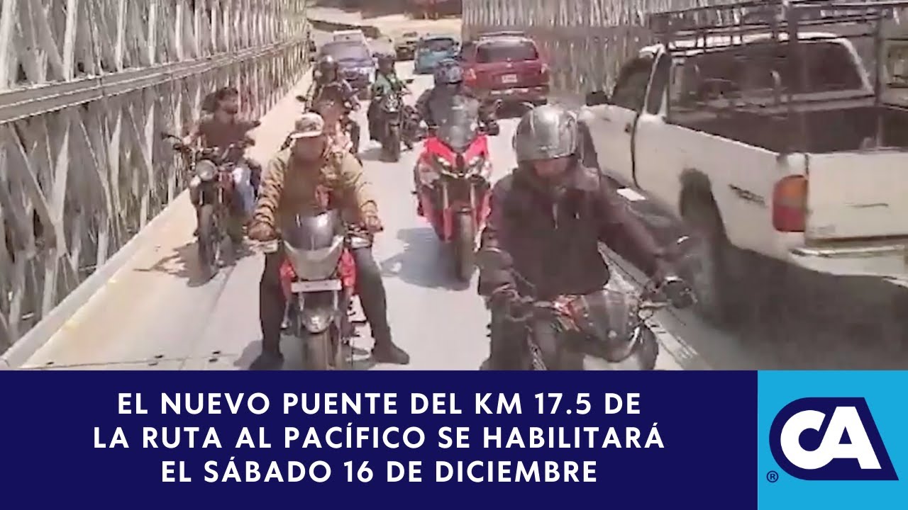 Habilitarán el paso por el nuevo puente ubicado en el Km 17.5 de la CA ...