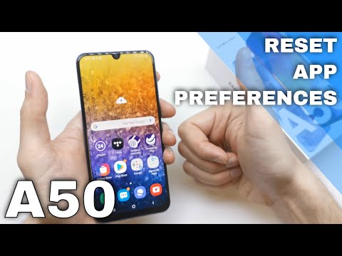 How to Reset App Settings in SAMSUNG Galaxy A50 - Restore Default Apps