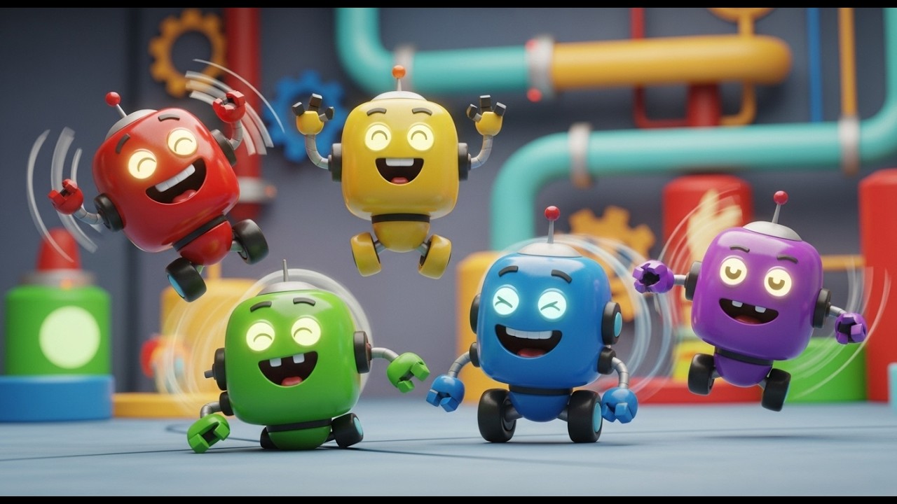 Whirring Toy Robots Whirr Whirr Whirr 🤖 | Nursery Rhymes for Kids & Baby Songs