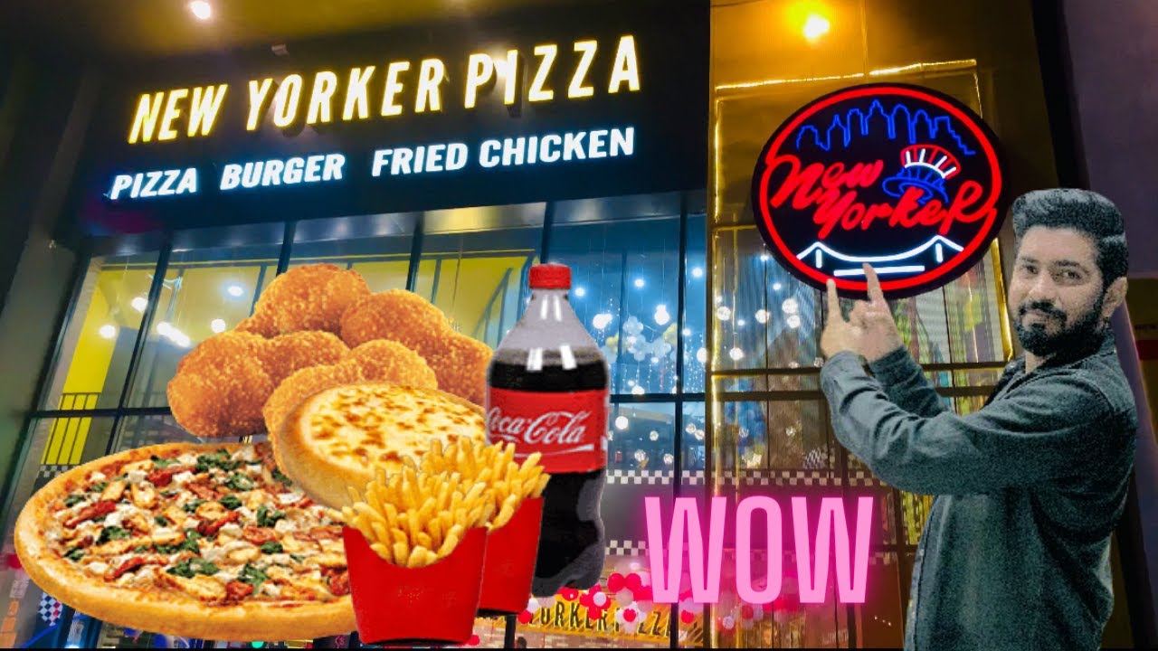 Large Pizza Eating Party with Brothers New Yorker Pizza Newly Open In